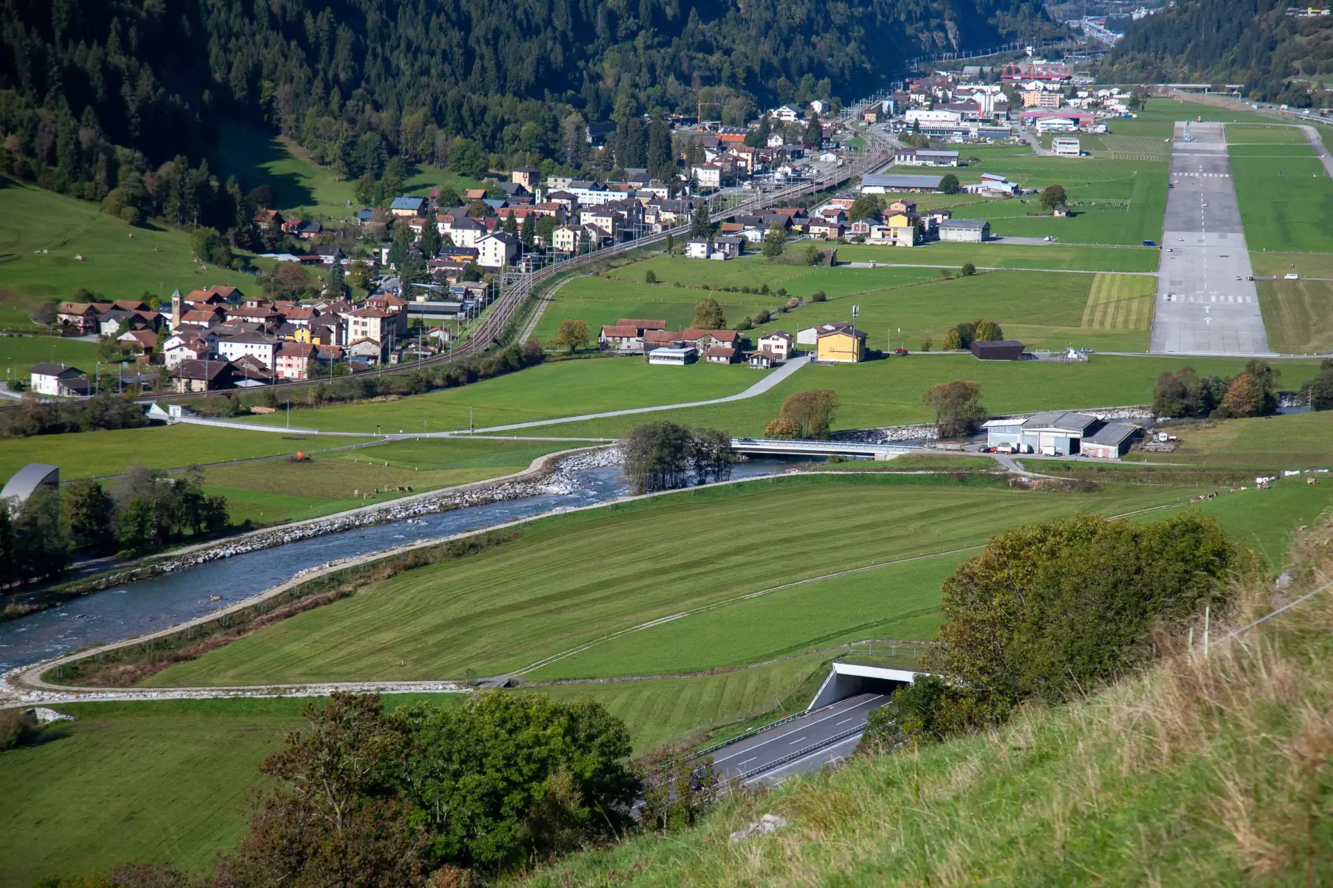 Fiume Ticino zona Audan, Ambrì